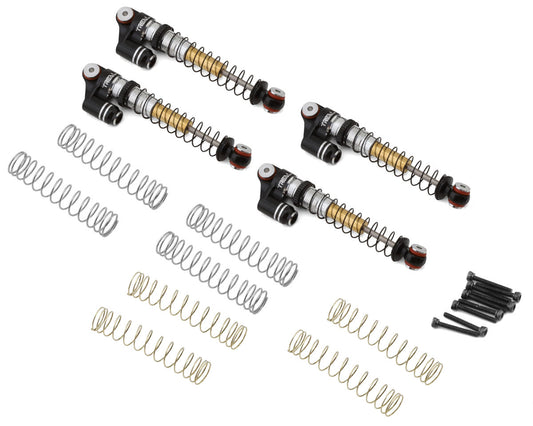 X003A8HTBD Treal Hobby Axial SCX24 Aluminum Long Travel Threaded Shocks (Black) (4) (43mm)