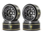 X004CPK109 Treal Hobby 1.0 Beadlock Wheels 12 Hole Vintage Wheels Gray