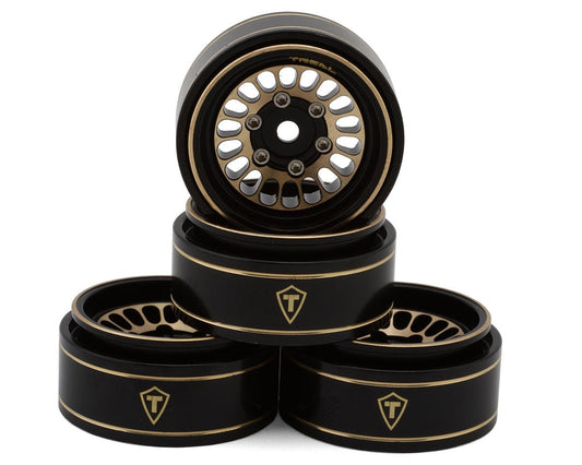 X004IO8O85 Treal 1.0 Brass Beadlock Crawler Wheel Rims (4P) Hubs Removable (Type D)