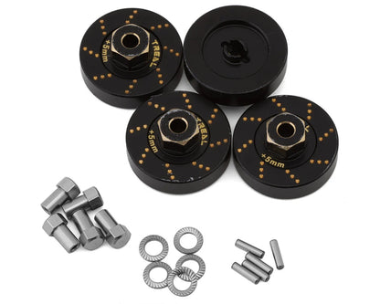 X002RZTQ0R Treal Hobby Axial SCX24 Brass Extended Wheel Hex Hub (+5mm) (4) (12g)