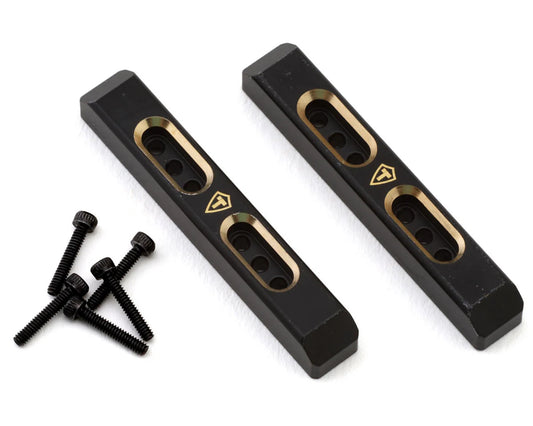 X002XXFWZL Treal Hobby Axial SCX24 Brass Boulder Bars (Black) (2) (7.9g)