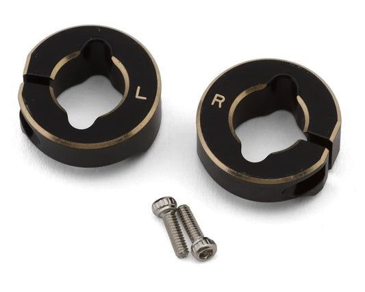 Treal Hobby Axial SCX30 Brass Rear Counterweights (Black) (2) (4.65g ea) - X004ZXBA5N