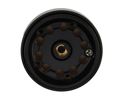 Treal Hobby 0.7" 10-Hole Brass Micro Rock Crawler Beadlock Wheels (Black/Gold) (4) (16.22g ea) - TLHTSCX30-131