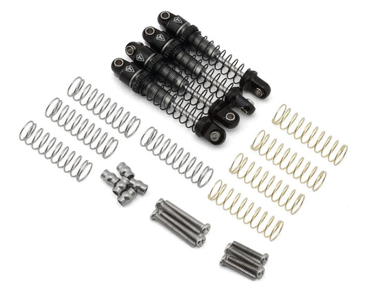Treal Hobby Axial SCX30 26mm Aluminum Oil-Filled Threaded Shocks (Titanium) (4) - X005016DER