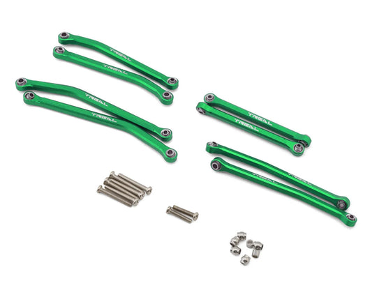 Treal Hobby Axial SCX30 Aluminum High Clearance Suspension Links Set (Green) - X0050193WB