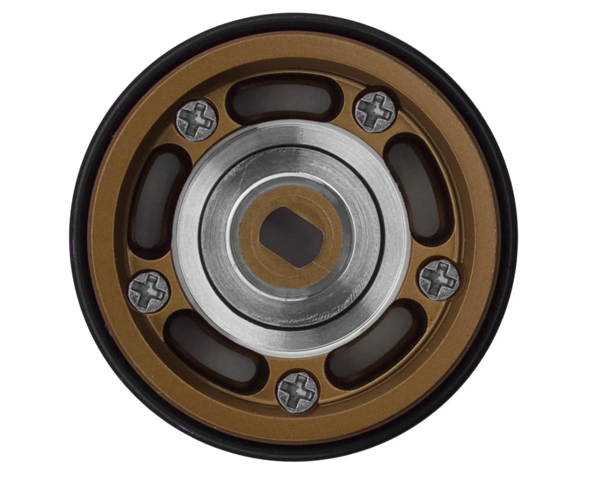 Treal Hobby 0.7" 5-Slot Aluminum Micro Rock Crawler Beadlock Wheels (Bronze) (4) (8g ea) - X0050585PN