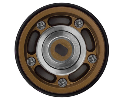 Treal Hobby 0.7" 5-Slot Aluminum Micro Rock Crawler Beadlock Wheels (Bronze) (4) (8g ea) - X0050585PN