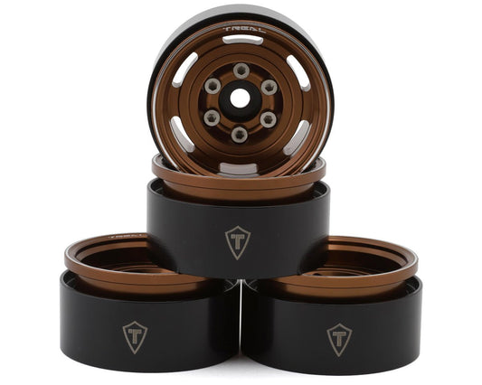 1.55" Type A Vintage Wagon Aluminum Crawler Beadlock Wheels (Bronze) (4) (103.7g ea) - X003FLA3YF