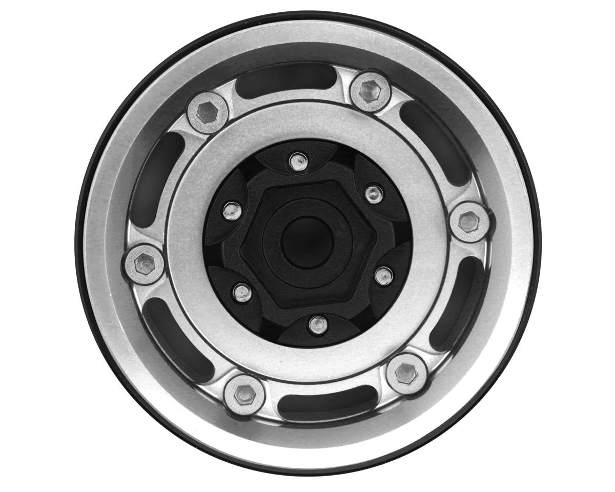 1.55" Type A Vintage Wagon Aluminum Crawler Beadlock Wheels (Silver) (4) (103.7g ea) - X003FLDT4L