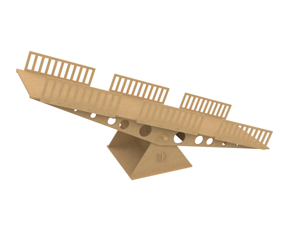 UDI RC 1/24-1/18 Wooden Crawler Course Set - SeeSaw - UDICX24-PP02
