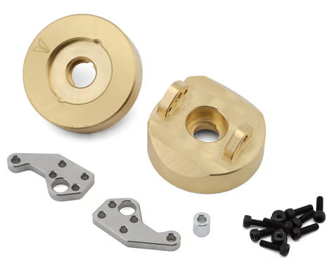 Vanquish Products Brass F10 Straight Axle Steering Knuckles (2) (151g ea) - VPS02910