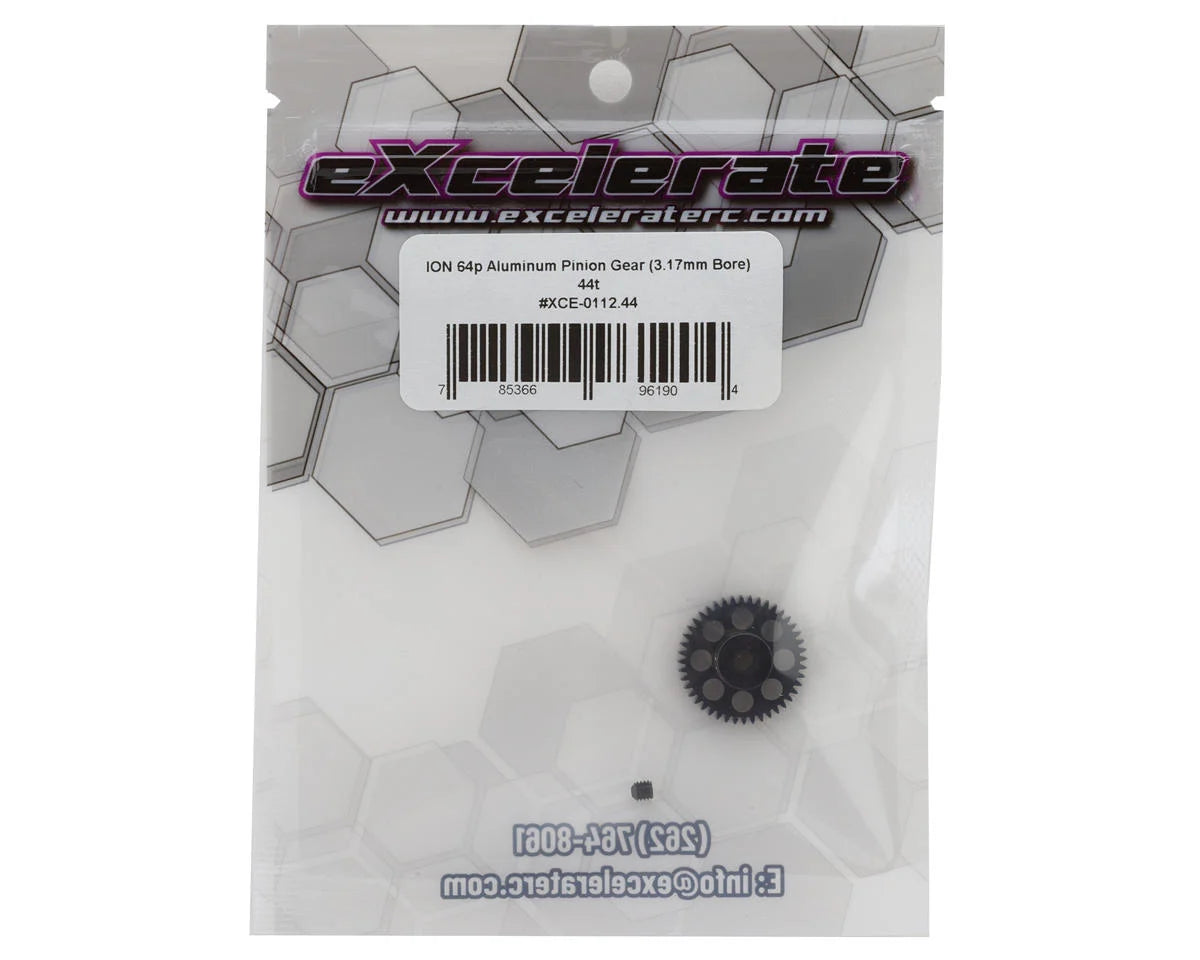 eXcelerate ION Aluminum 64p Pinion Gear (3.17mm Bore) (44T) - XCE-0112.44