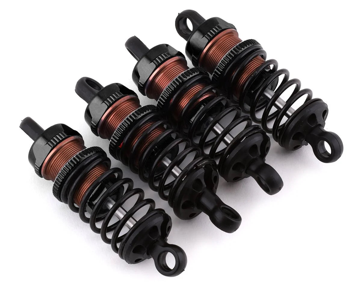 Yeah Racing Aluminum Go Big Bore Touring Shocks (Black) (4) (55mm) - YEA-BBG-0055BK