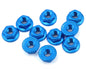 LN-M4S-DB Yeah Racing 4mm Aluminum Serrated Lock Nut 10pcs DB