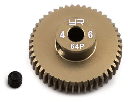 Yeah Racing 64P Hard Coated Aluminum Pinion Gear (46T) - MG-64046