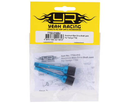 TT02-016BU Yeah Racing Aluminum Main Drive Shaft Joint for Tamiya TT02