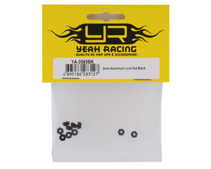 YA-0565BK Yeah Racing Aluminum 2mm Lock Nuts