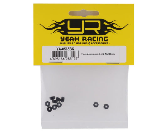 YA-0565BK Yeah Racing Aluminum 2mm Lock Nuts