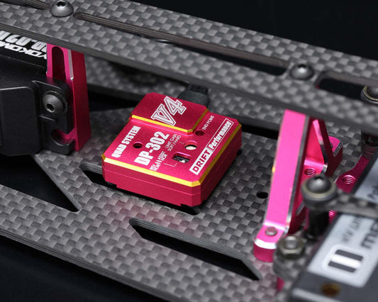 Yokomo DP-302 V4 Drift Steering Gyro (Pink) - YOKDPP-302V4PL