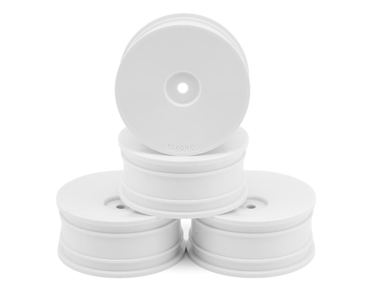 Yokomo Aero-Dish 24mm Lightweight TC Wheels (White) (4) (Medium-Narrow) - YOKTW-2512-3